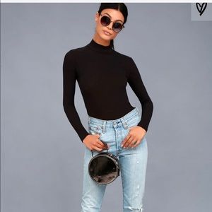 Sexy Long Sleeve Mock Top